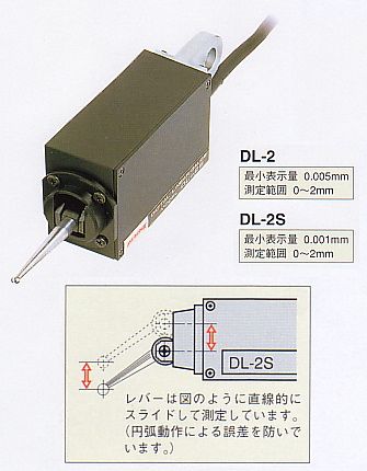 リニアゲージ2ｍｍ・5ｍｍストローク　DL-2 DL-2S D-5 D-5S D-5UZ